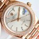 Swiss Rolex new Day-Date Rose Gold Silver Dial with Baguette 36 Men's Watch (2)_th.jpg